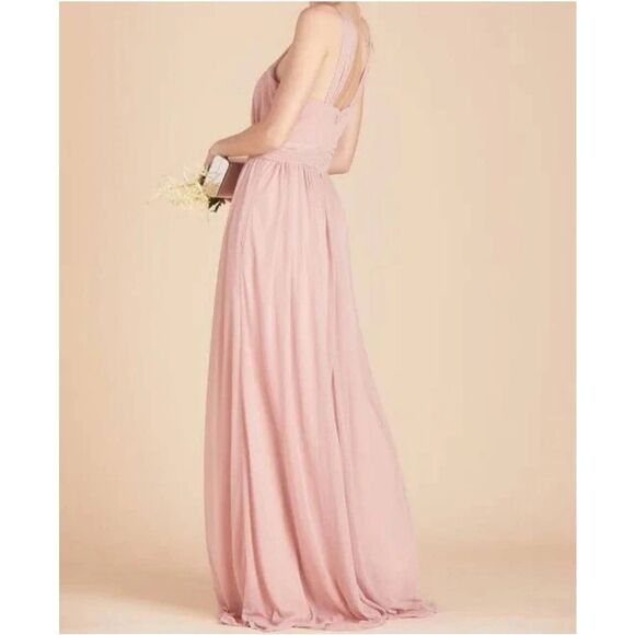 Birdy Grey Kiko Chiffon Dusty Rose Dress Size Small NWT - Picture 2 of 7